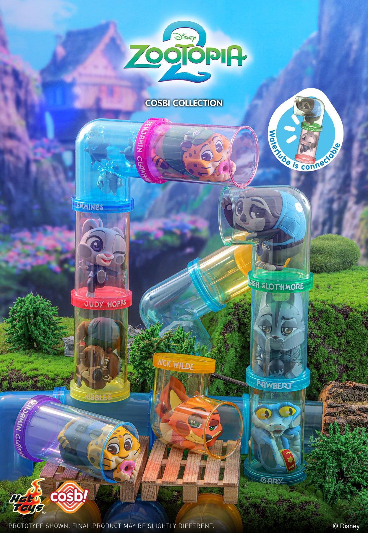 Disney x Hot Toys CBX303 ZOOTOPIA 2 Cosbi Full Box ( Case of 8pcs. )