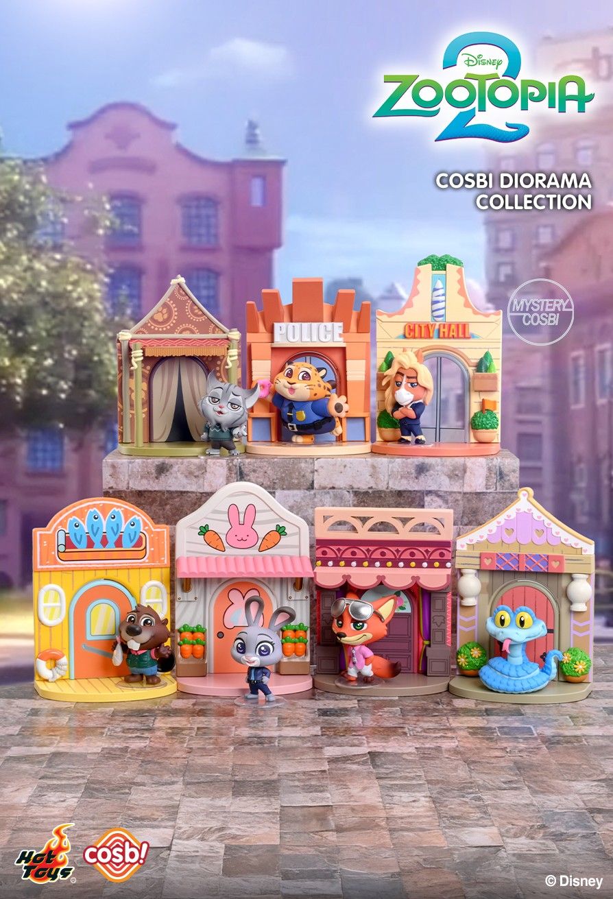 Hot Toys x Disney CBX304 Zootopia 2 Cosbi Diorama Collection Full Box (Case of 6pcs.)