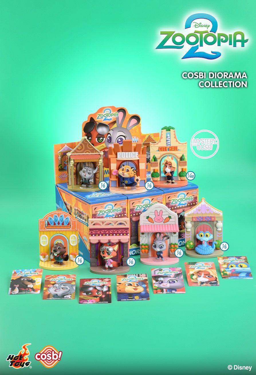 Hot Toys x Disney CBX304 Zootopia 2 Cosbi Diorama Collection Full Box (Case of 6pcs.)