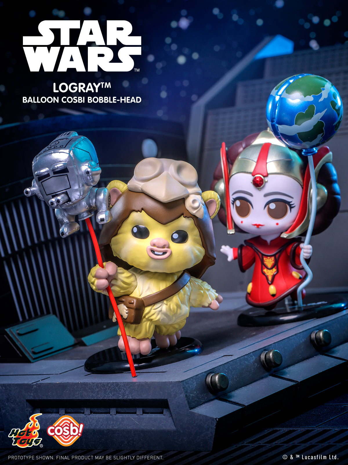 Hot Toys x Disney+ CBX316 Star Wars Balloon Cosbi Series 2 Full Box ( Case of 8pcs. )
