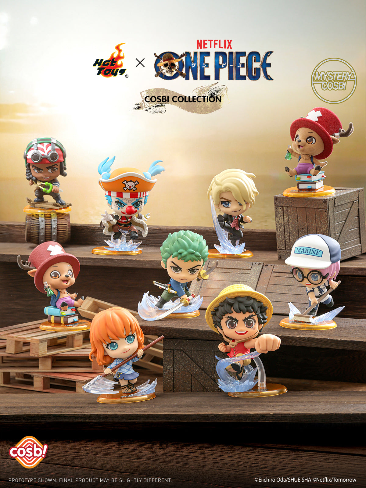 Hot Toys x Netflix CBX317 One Piece Cosbi Collection Full Box (Case of 8pcs.)