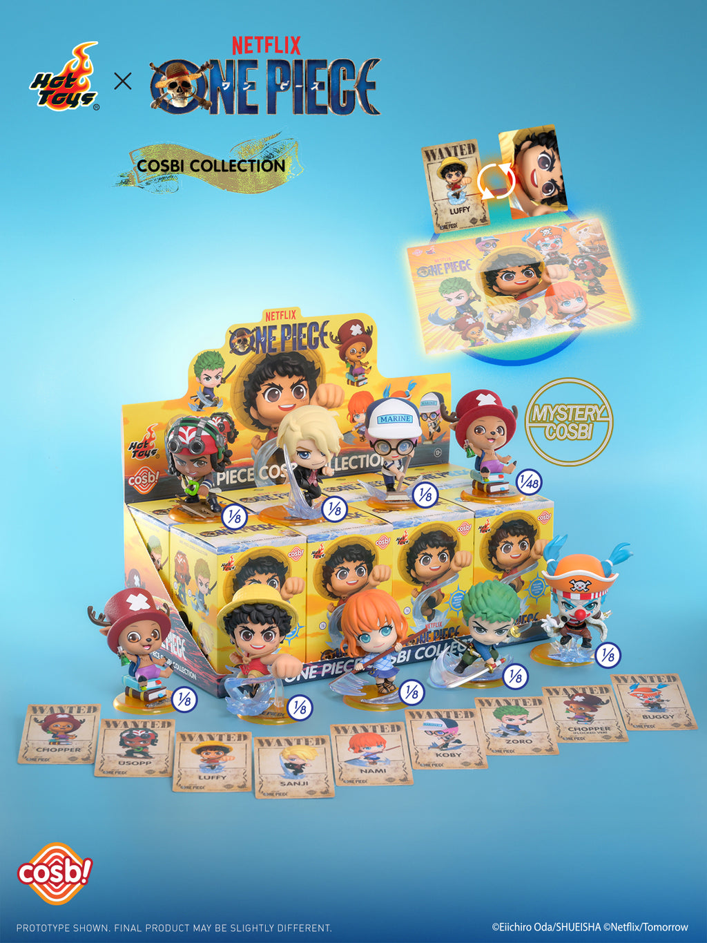 Hot Toys x Netflix CBX317 One Piece Cosbi Collection Full Box (Case of 8pcs.)