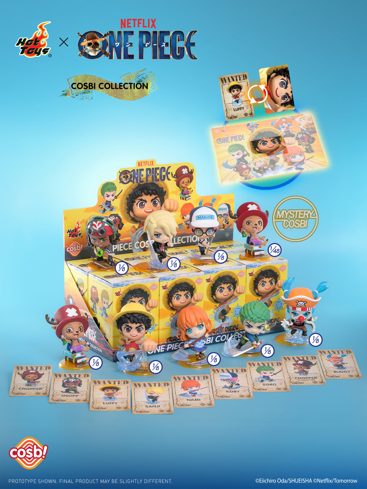 Hot Toys x Netflix CBX317 One Piece Cosbi Collection Full Box (Case of 8pcs.)