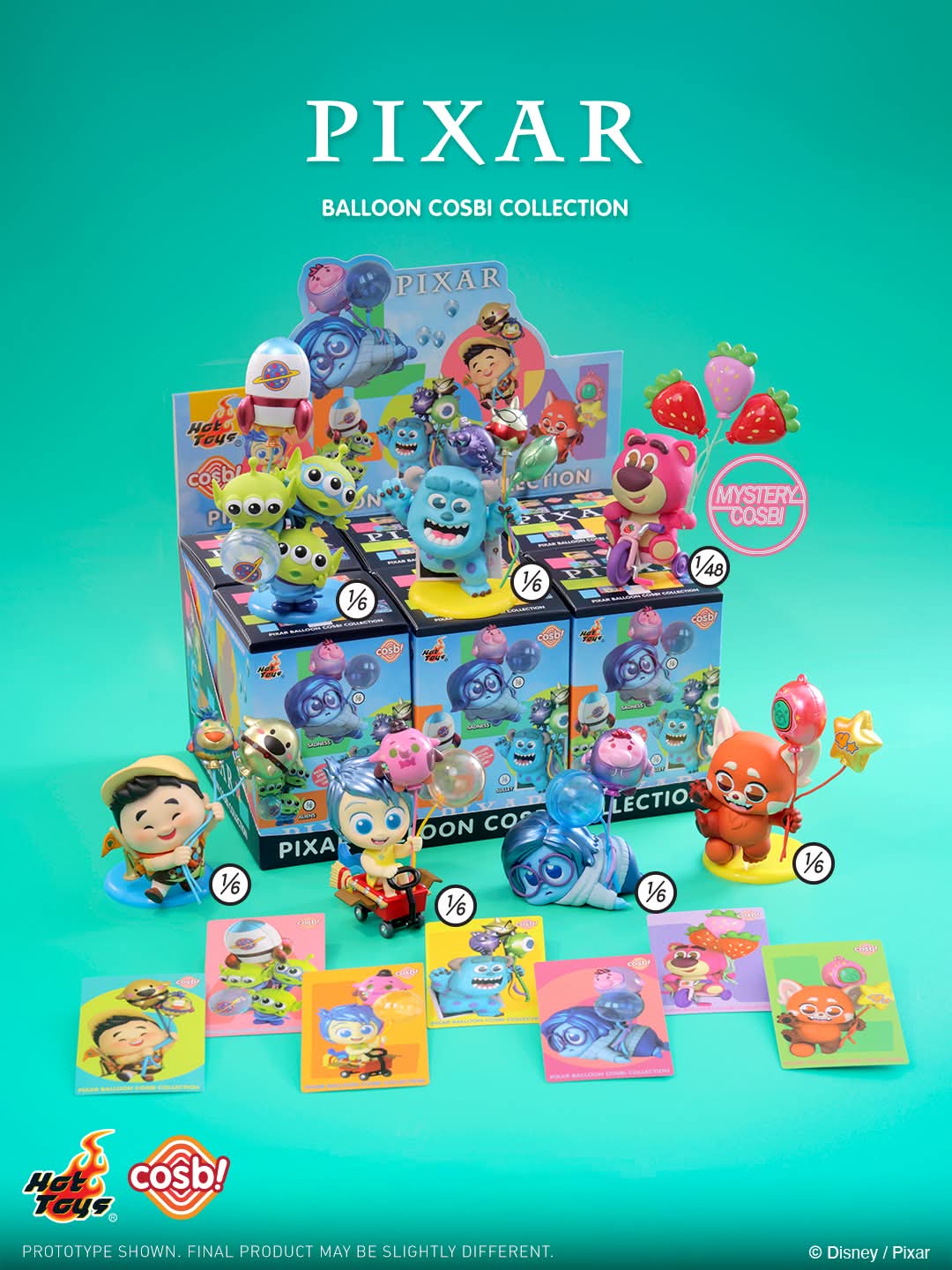Hot Toys CBX339 Pixar Balloon Cosbi Collection Full Box ( Case of 6pcs. )