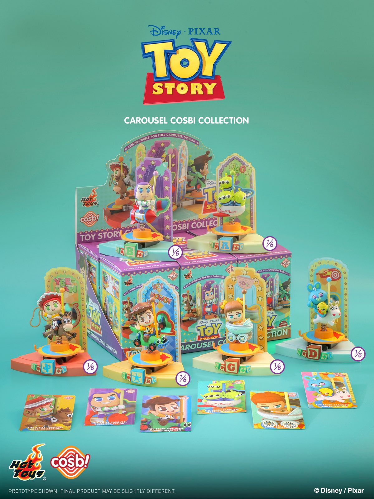 Hot Toys Disney Pixar CBX341 Toy Story Carousel Cosbi Full Box ( Case of 6 )