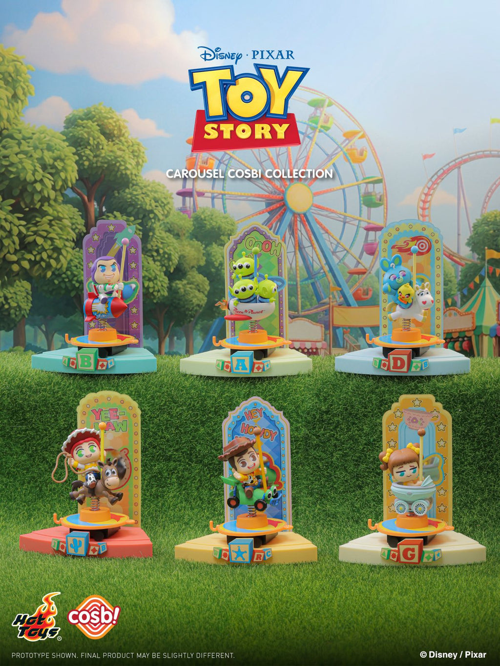 Hot Toys Disney Pixar CBX341 Toy Story Carousel Cosbi Full Box ( Case of 6 )