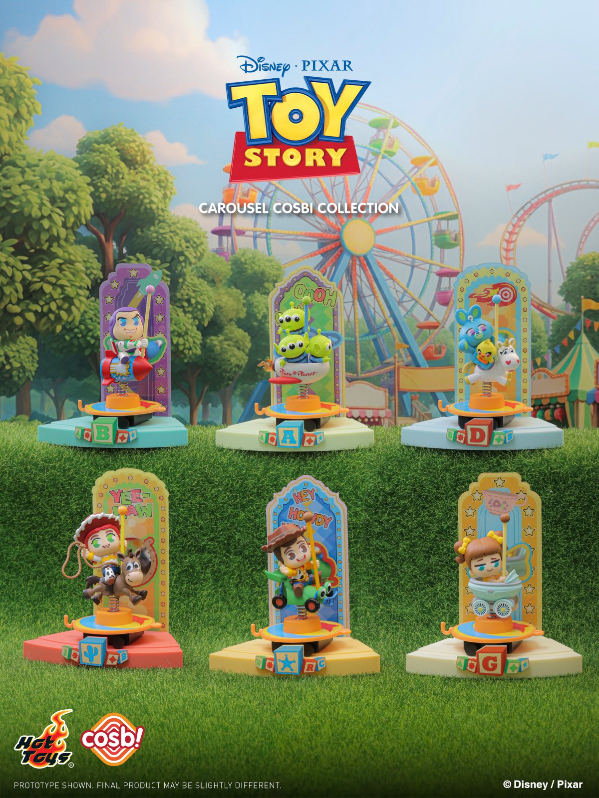 Hot Toys Disney Pixar CBX341 Toy Story Carousel Cosbi Full Box ( Case of 6 )