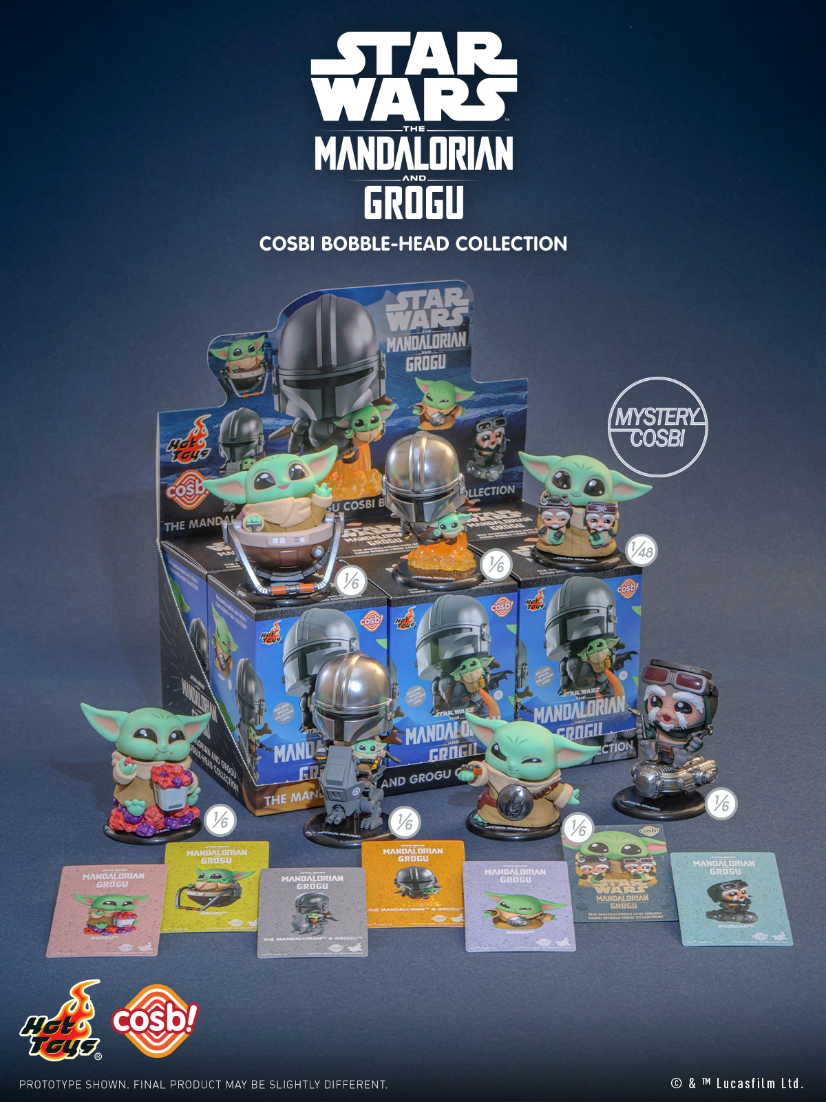 Hot Toys x Star Wars CBX348 The Mandalorian and Grogu Cosbi Full Box (Case of 6pcs.)