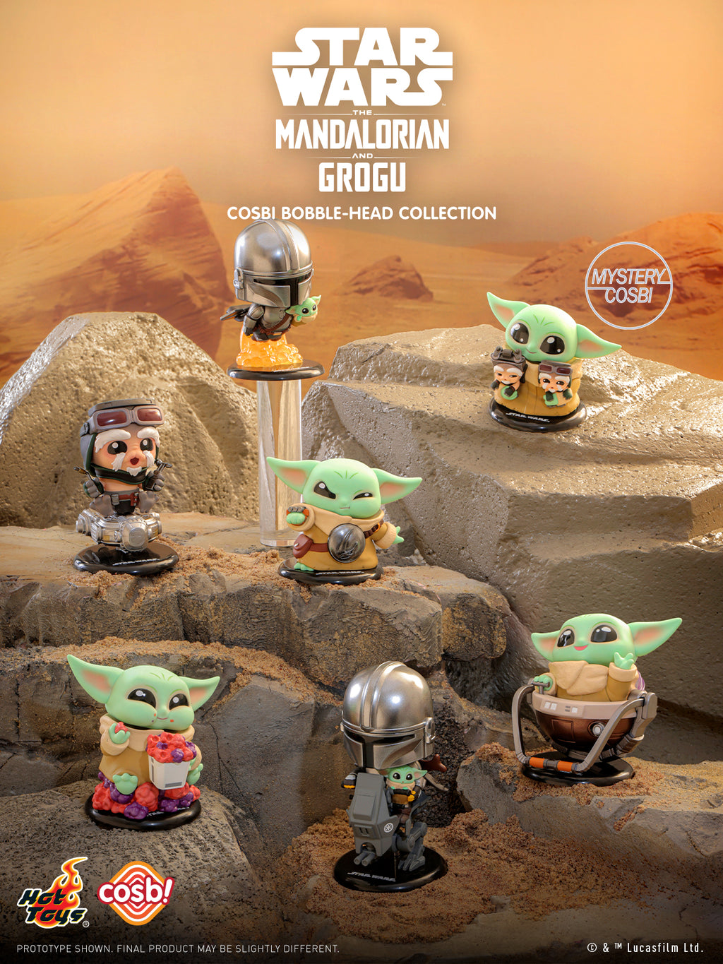 Hot Toys x Star Wars CBX348 The Mandalorian and Grogu Cosbi Full Box (Case of 6pcs.)