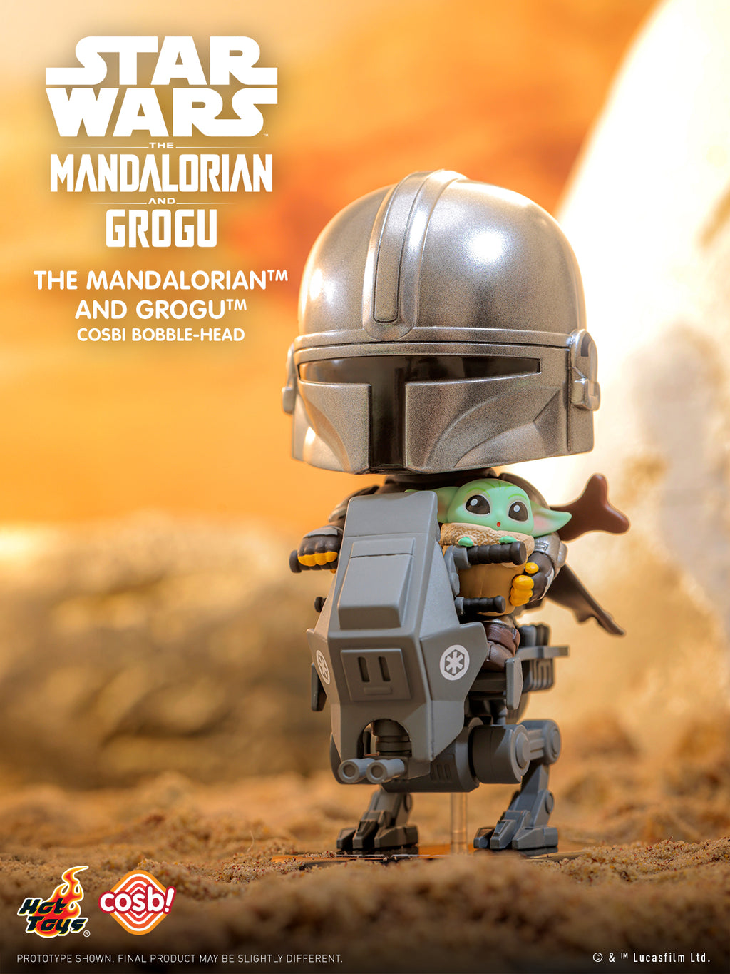 Hot Toys x Star Wars CBX348 The Mandalorian and Grogu Cosbi Full Box (Case of 6pcs.)