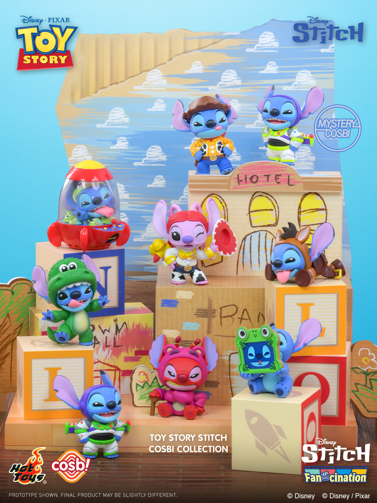 Hot Toys x Disney CBX350 Pixar Toy Story | Stitch Cosbi Full Box (Case of 8pcs.)