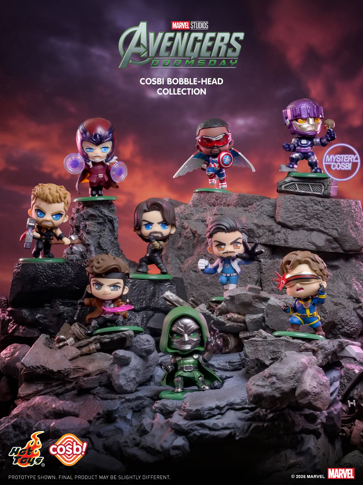 Marvel x Hot Toys CBX354 Avengers: Doomsday Cosbi Full Box (Case of 8pcs.)