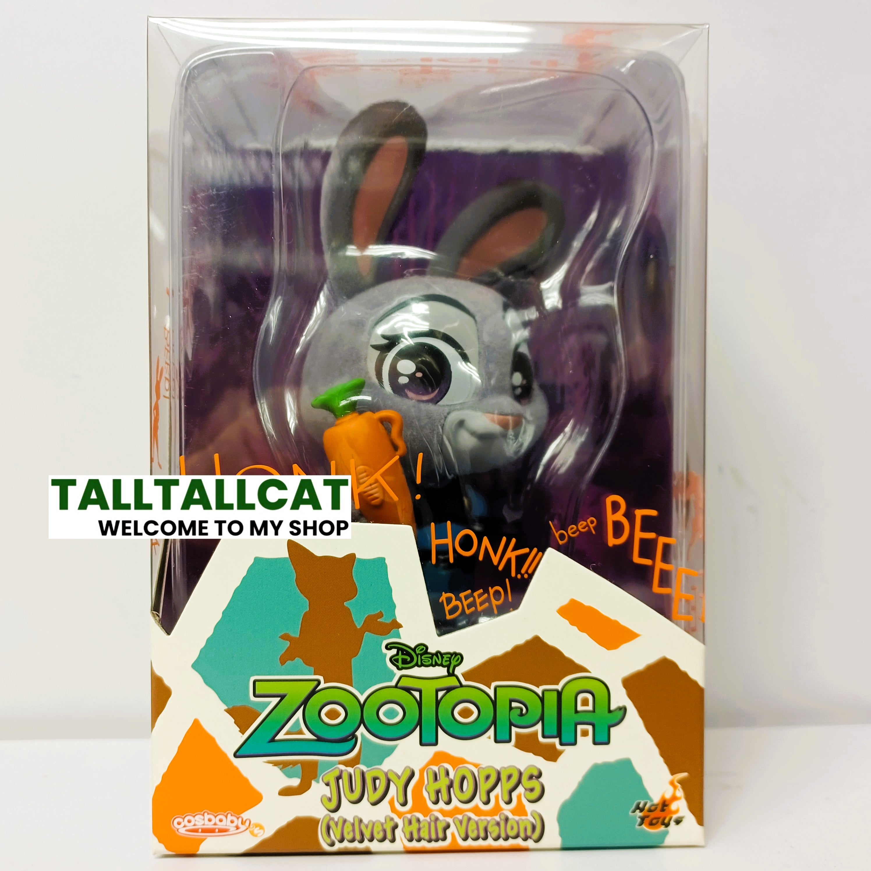 Disney x Hot Toys COSB1118 COSB1119 ZOOTOPIA Judy & Nick ( Velvet Hair ) Cosbaby