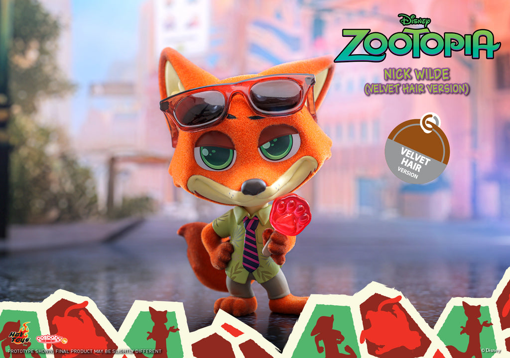 Disney x Hot Toys COSB1118 COSB1119 ZOOTOPIA Judy & Nick ( Velvet Hair ) Cosbaby