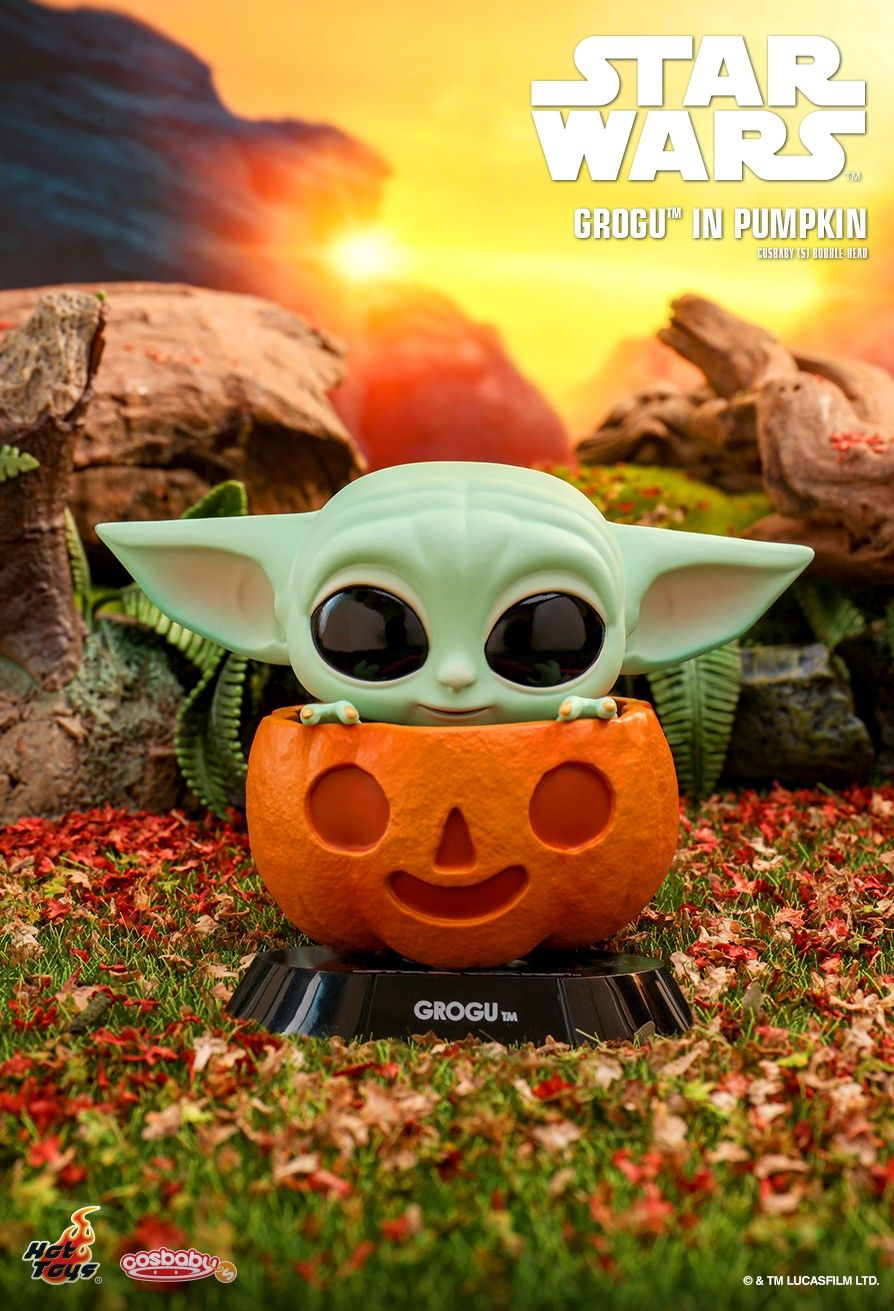 Hot Toys STAR WARS The Mandalorian COSB1063 GROGU IN PUMPKIN Cosbaby