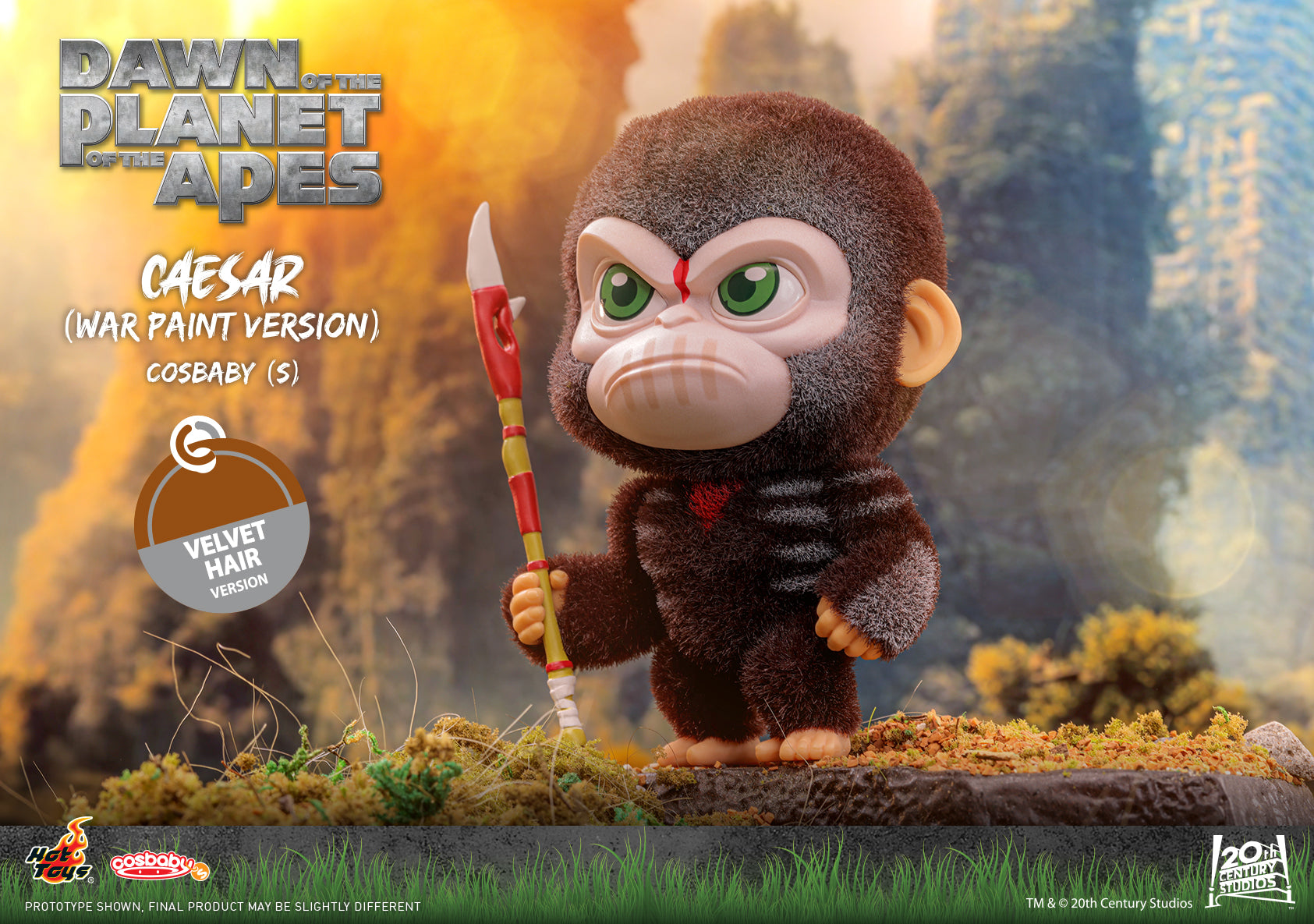 Hot Toys Dawn of the Planet of the Apes COSB1098 CAESAR (War Paint Ver.) Cosbaby