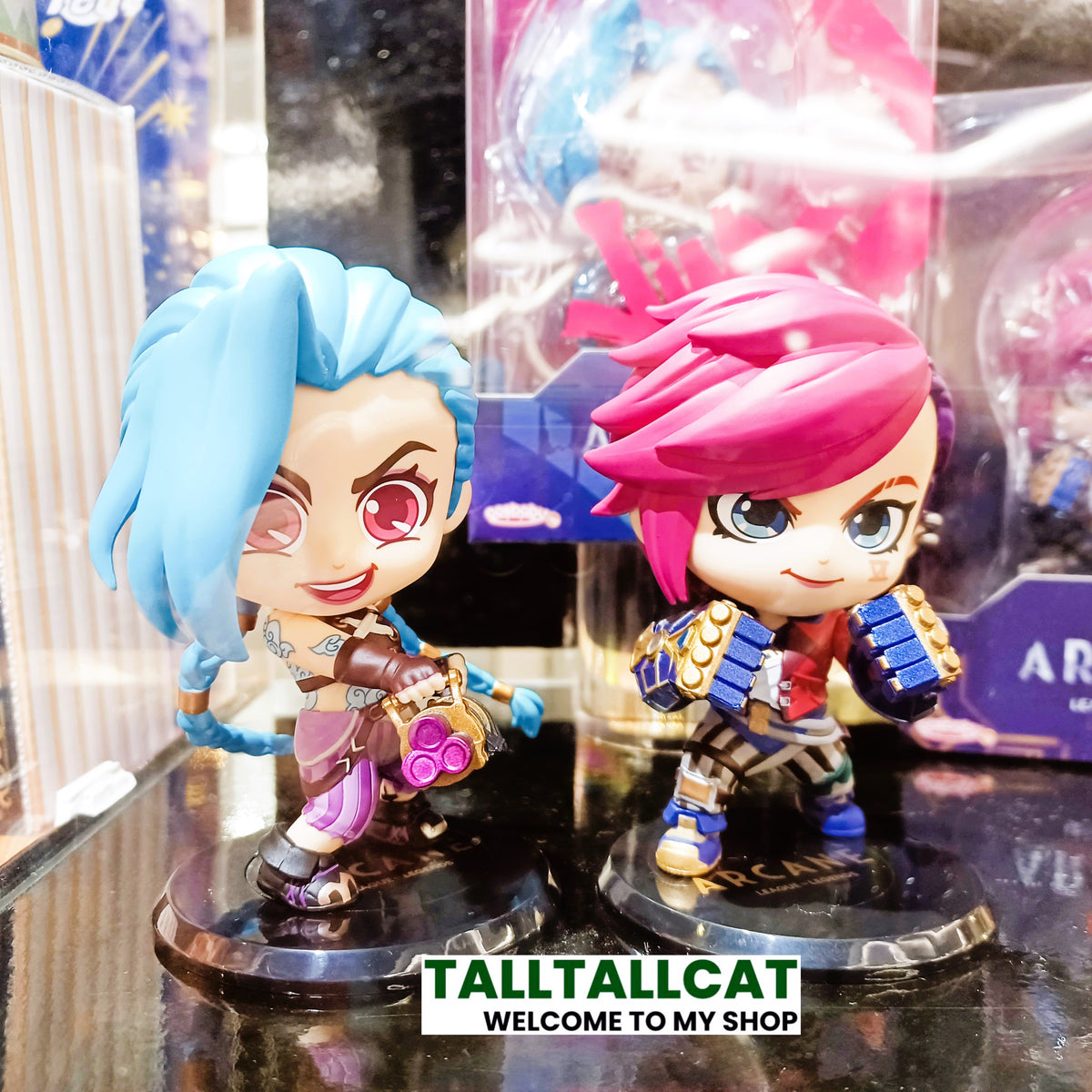 Hot Toys x Netflix COSB1101 COSB1102 ARCANE League of Legends ( Jinx & Vi ) Cosbaby