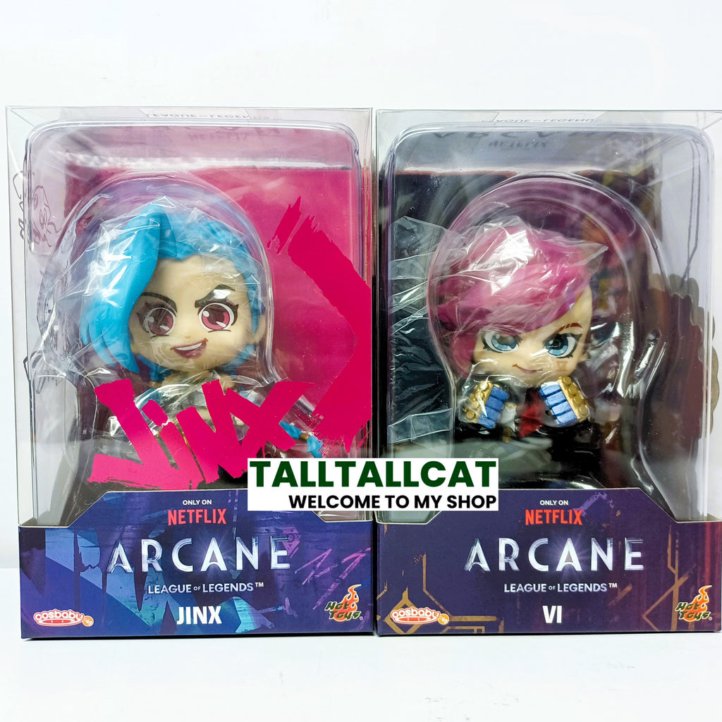 Hot Toys x Netflix COSB1101 COSB1102 ARCANE League of Legends ( Jinx & Vi ) Cosbaby