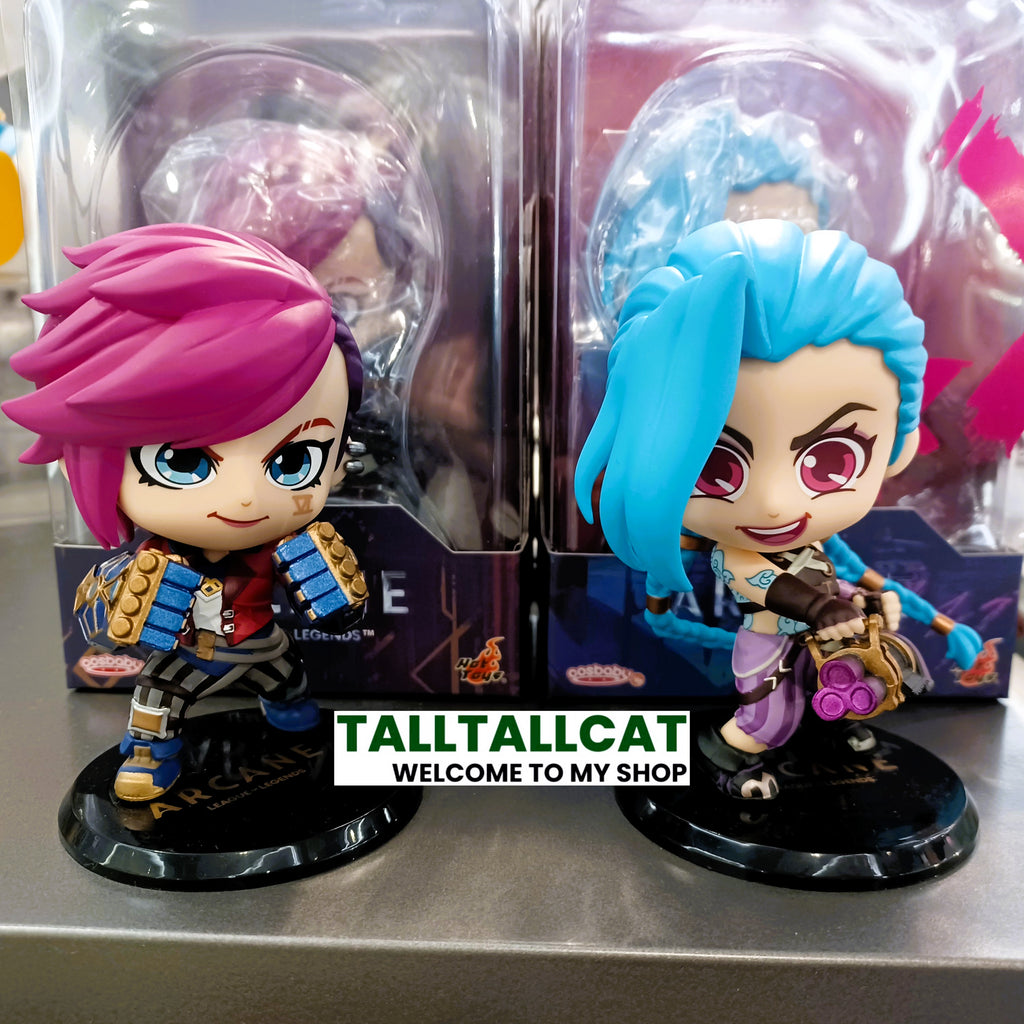 Hot Toys x Netflix COSB1101 COSB1102 ARCANE League of Legends ( Jinx & Vi ) Cosbaby