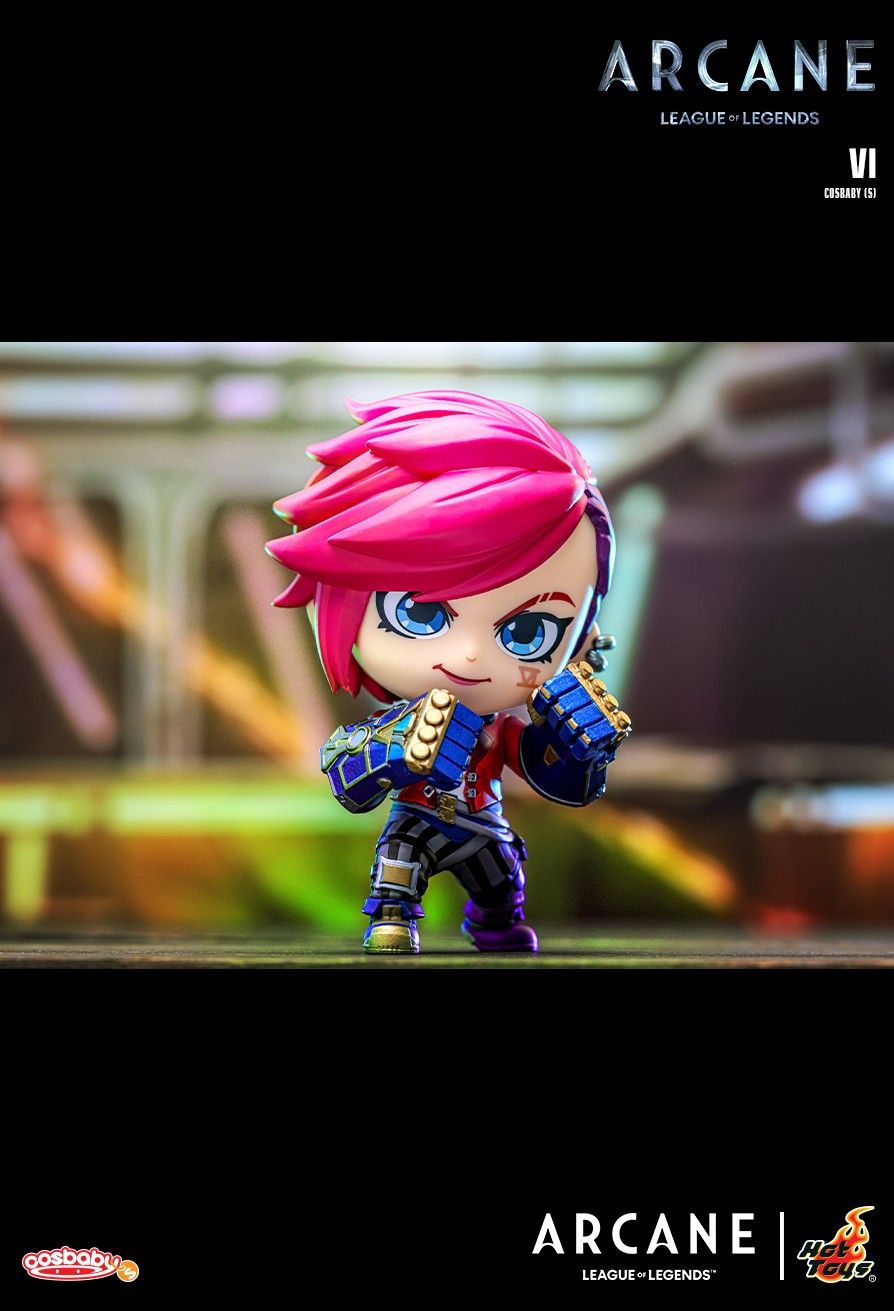 Hot Toys x Netflix COSB1101 COSB1102 ARCANE League of Legends ( Jinx & Vi ) Cosbaby