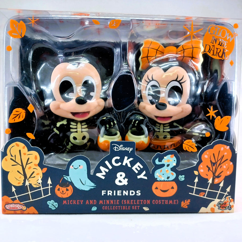 Disney Hot Toys COSB1109 Mickey and Minnie ( Skeleton Costume ) Cosbaby Box Set