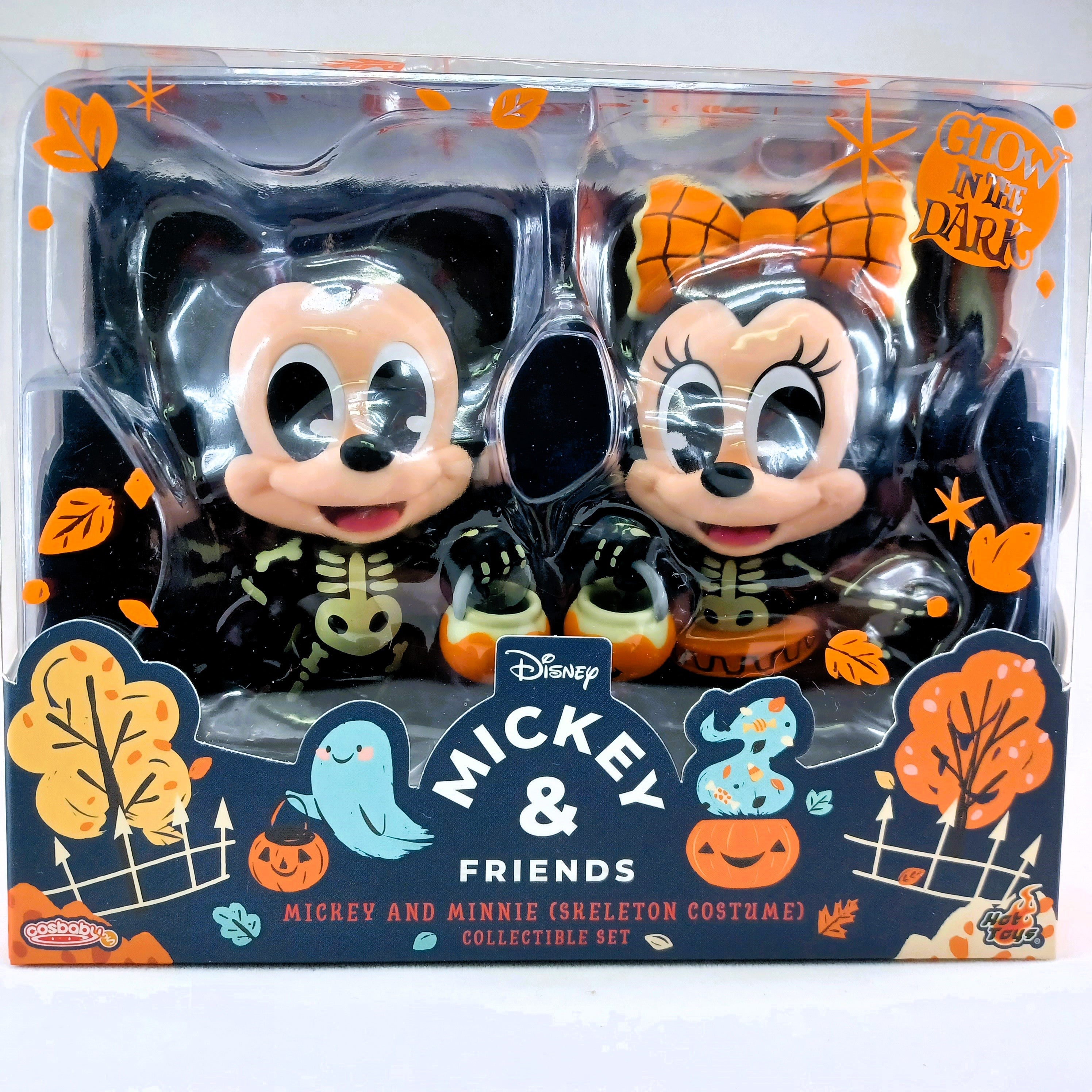 Disney Hot Toys COSB1109 Mickey and Minnie ( Skeleton Costume ) Cosbaby Box Set