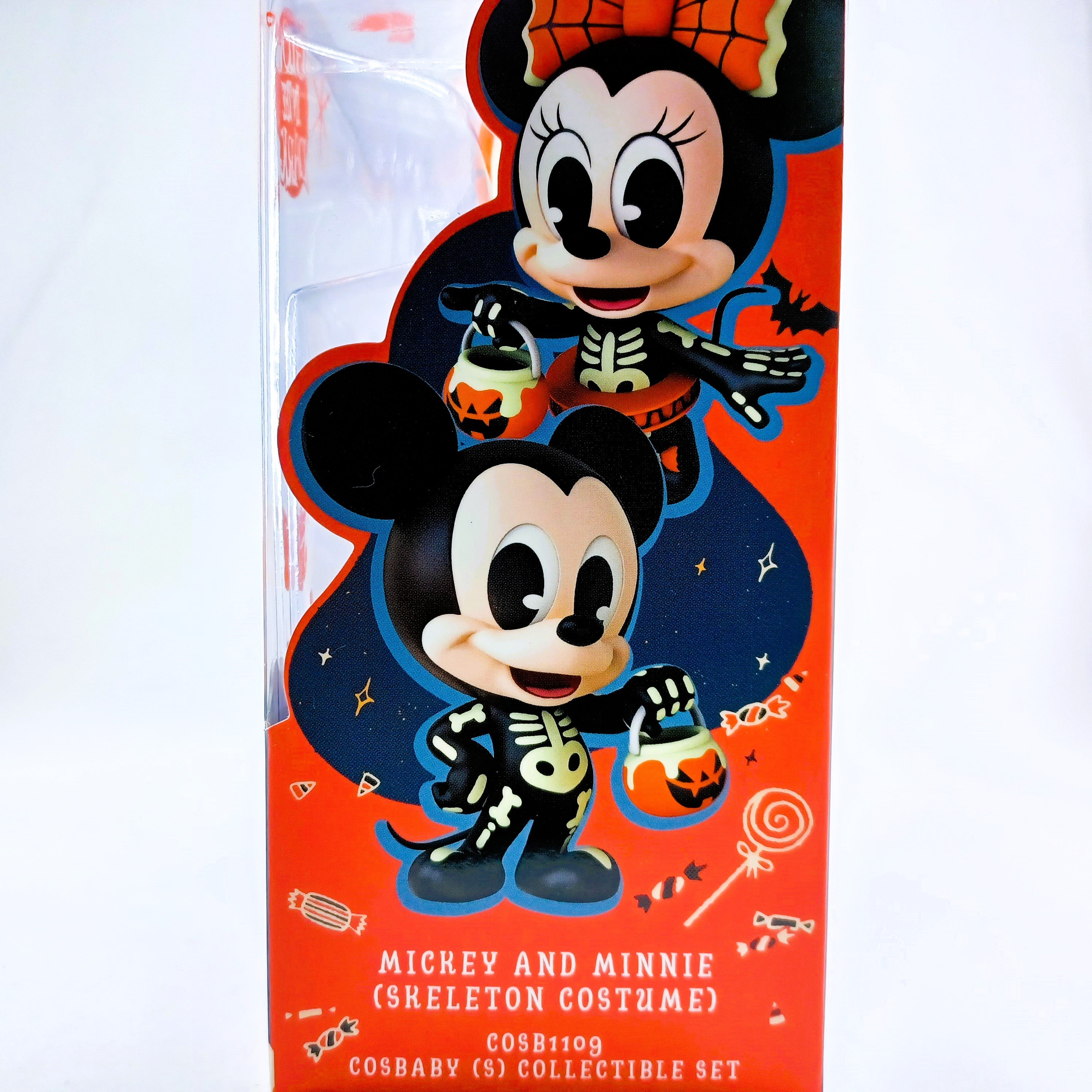 Disney Hot Toys COSB1109 Mickey and Minnie ( Skeleton Costume ) Cosbaby Box Set
