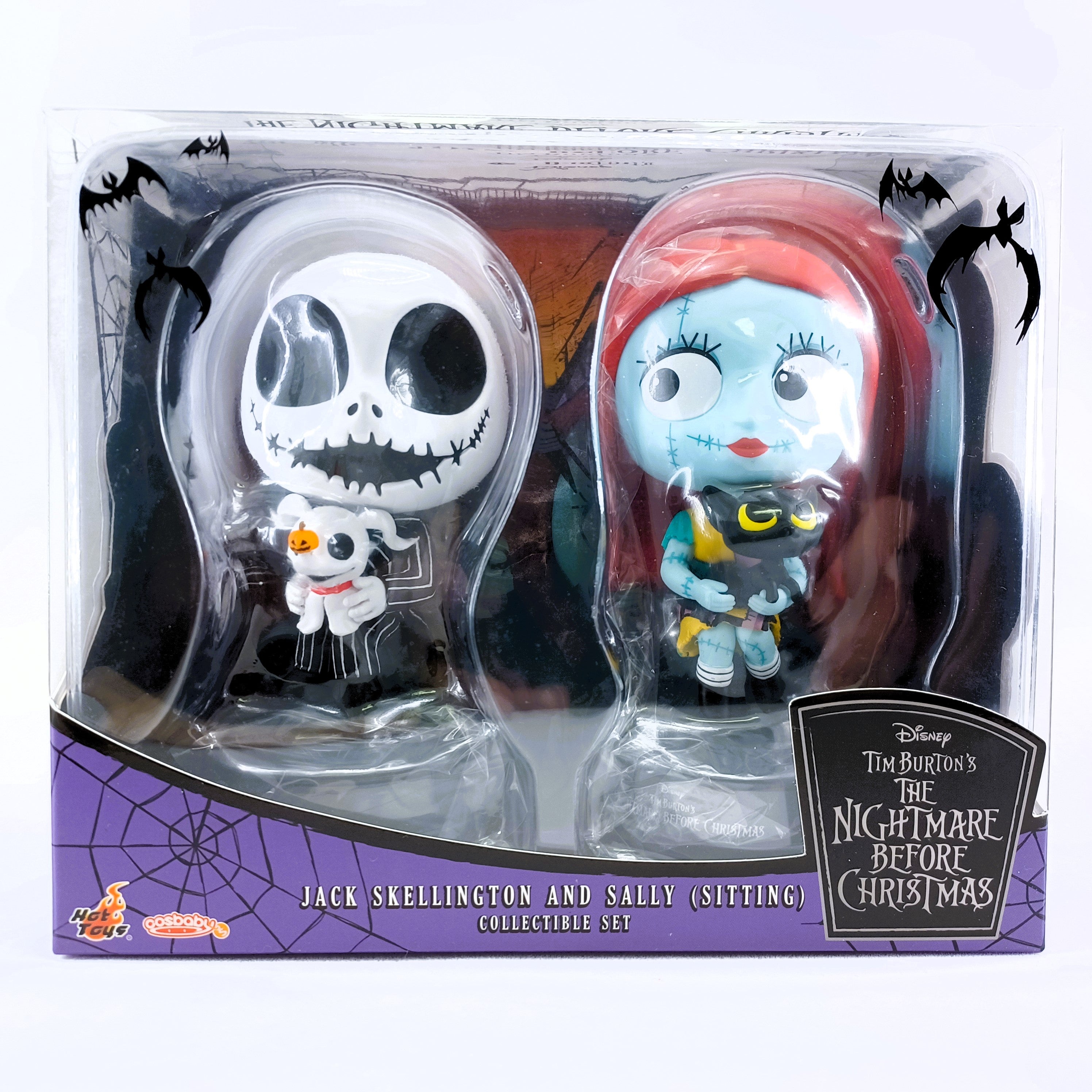 Hot Toys The Nightmare Before Christmas COSB1112 Jack & Sally (Sitting) Cosbaby Box Set