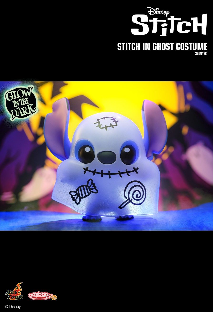 Share Disney Hot Toys COSB1117 Stitch in Ghost Costume Cosbaby (GLOW IN THE DARK)