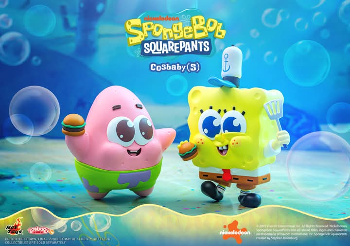 Hot Toys Nickelodeon Squarepants COSB1128 SpongeBob & COSB1129 Patrick Cosbaby
