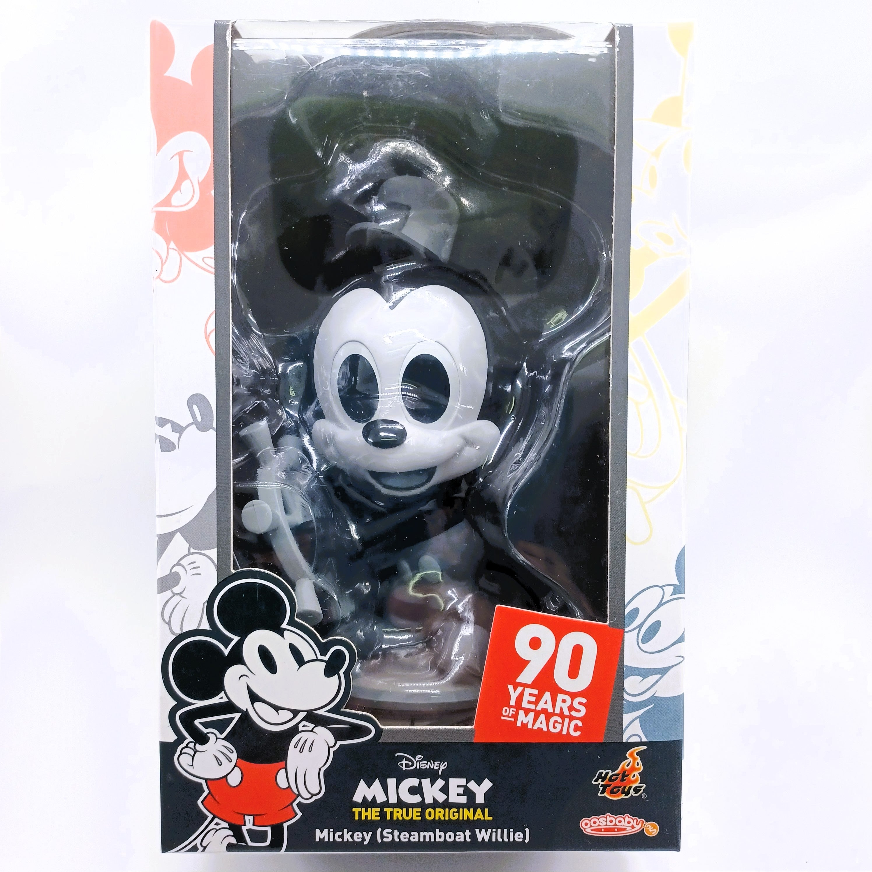 Disney x Hot Toys COSB527 Mickey 90th Anniversary Mickey (Steamboat Willie) Cosbaby