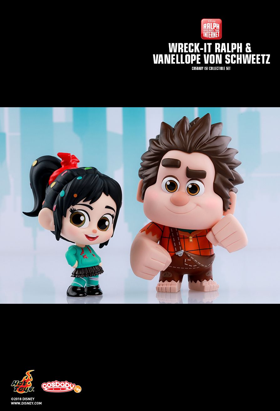 Hot Toys COSB539 Ralph Breaks the Internet: Wreck-It Ralph & Vanellope von Schweetz Cosbaby Box Set