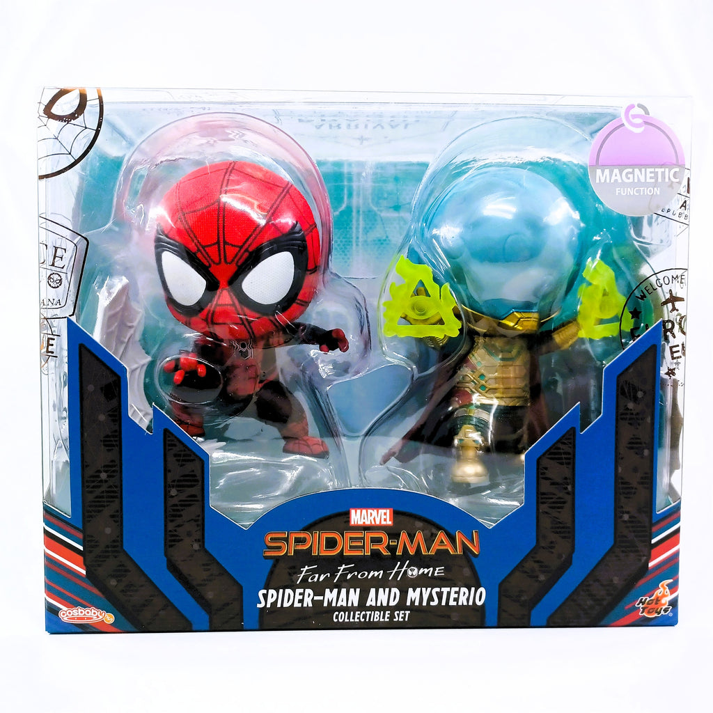Marvel x Hot Toys COSB633 Spider-Man: FAR FROM HOME Spider-Man & Mysterio Cosbaby Collectible Set
