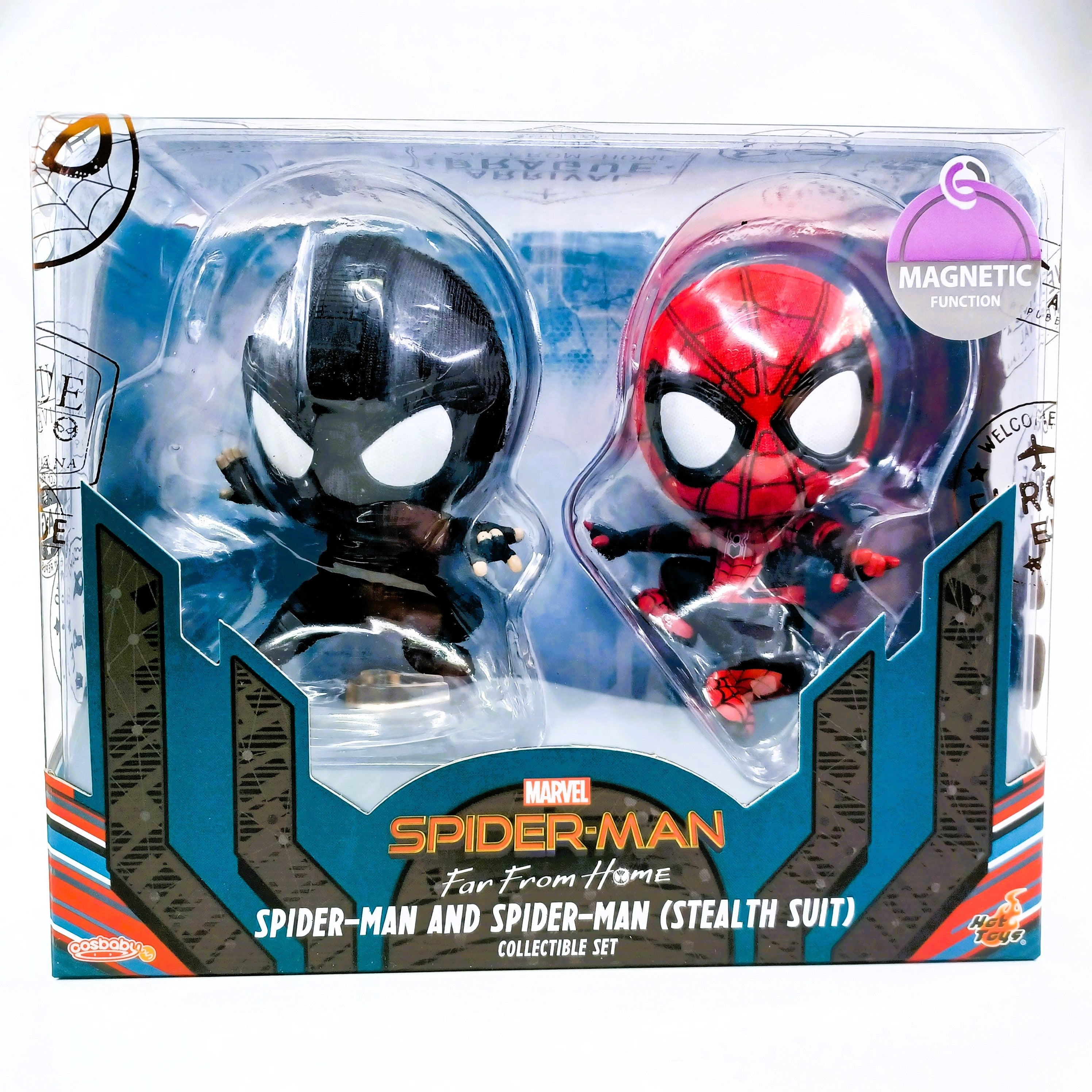 Marvel x Hot Toys COSB634 Spider-Man: FAR FROM HOME Spider-Man & Spider-Man (Stealth Suit) Cosbaby Collectible Set