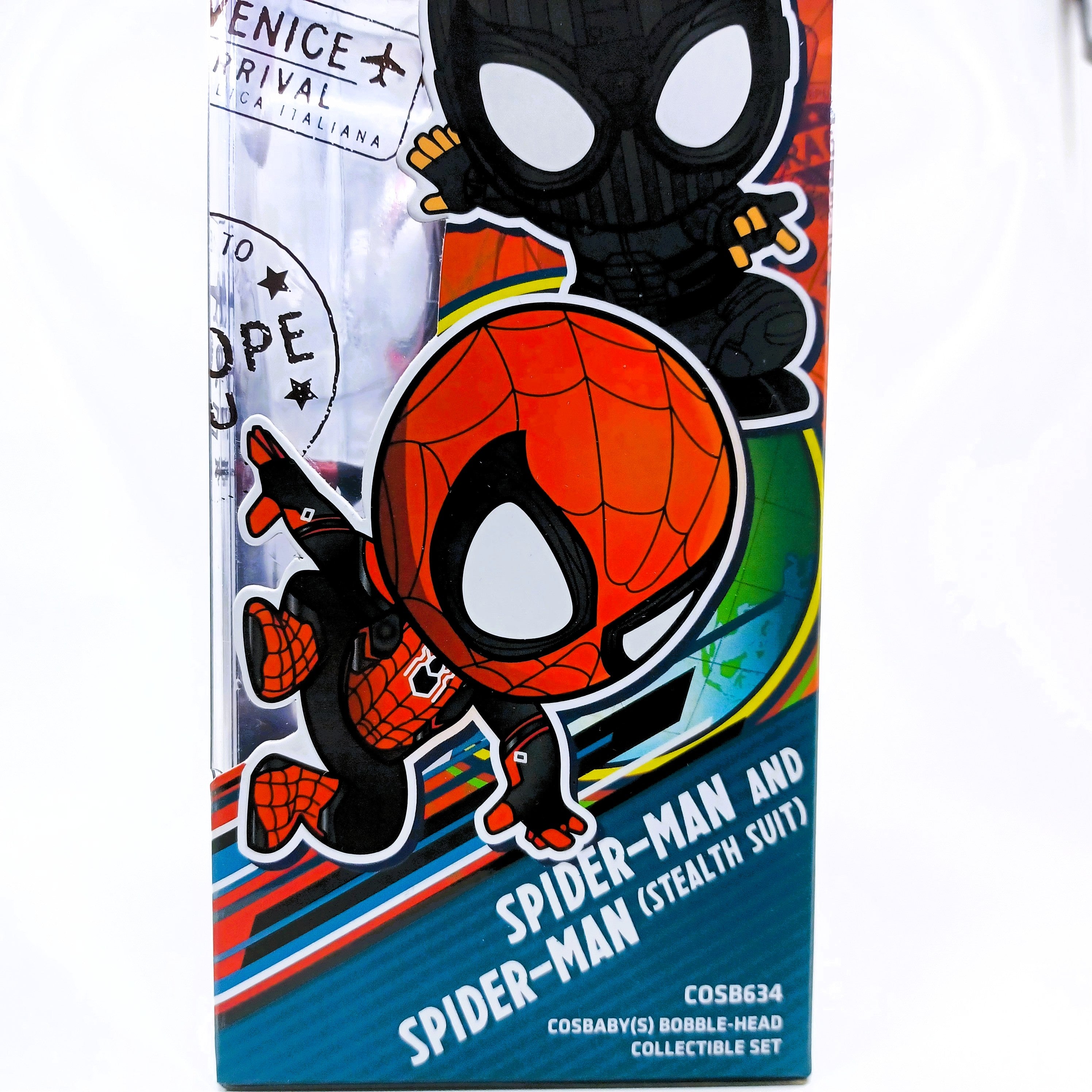 Marvel x Hot Toys COSB634 Spider-Man: FAR FROM HOME Spider-Man & Spider-Man (Stealth Suit) Cosbaby Collectible Set