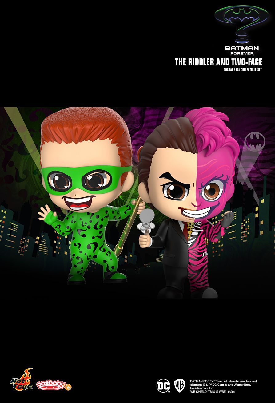 DC Comics x Hot Toys BATMAN FOREVER Cosbaby COSB720 (The Riddler & Two-Face)