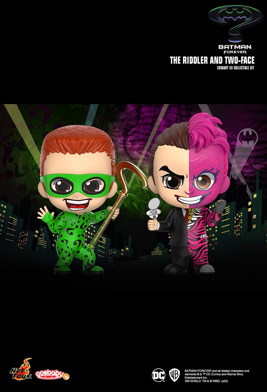 DC Comics x Hot Toys BATMAN FOREVER Cosbaby COSB720 (The Riddler & Two-Face)