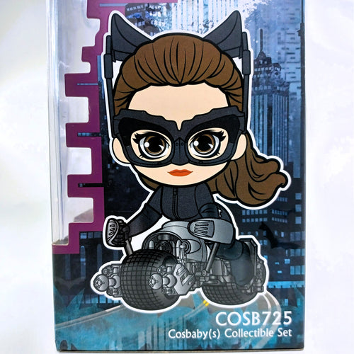 DC Comics x Hot Toys THE DARK KNIGHT TRILOGY COSB725 Catwoman with Bat-Pod Cosbaby