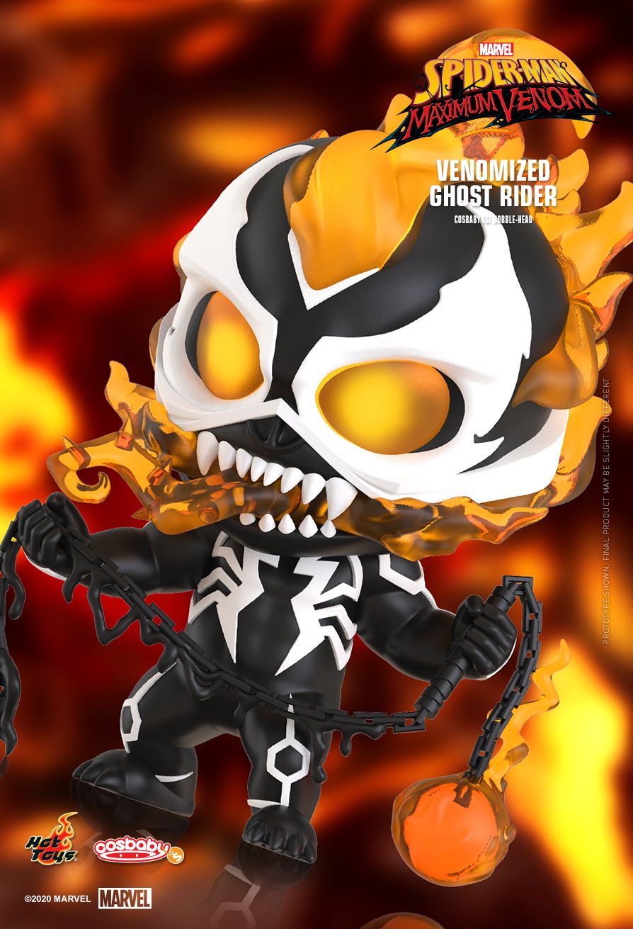 Marvel x Hot Toys COSB794 Venomized Ghost Rider Cosbaby