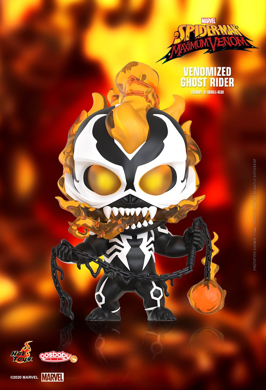 Marvel x Hot Toys COSB794 Venomized Ghost Rider Cosbaby
