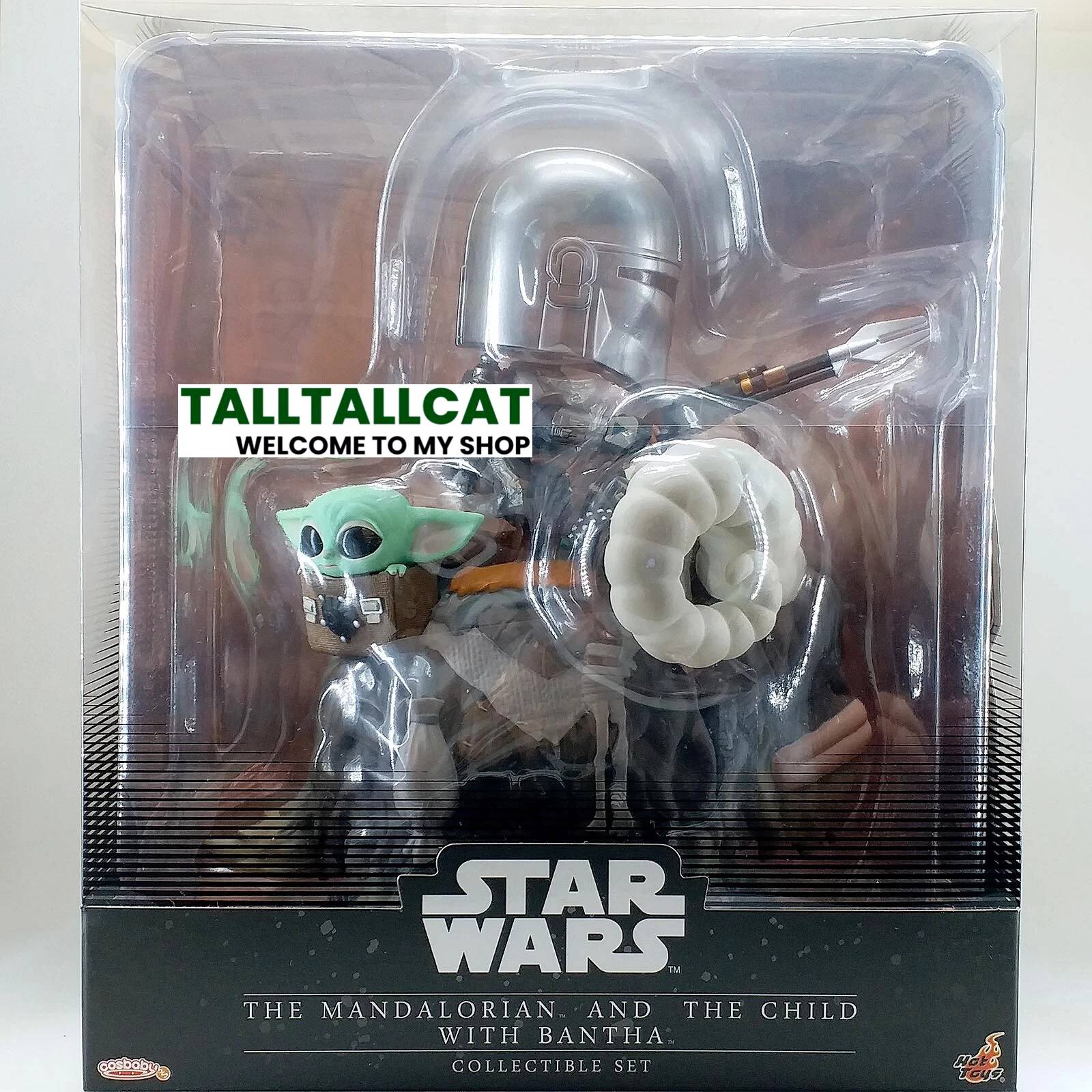 Hot Toys STAR WARS COSB847 The Mandalorian & Child with Bantha Cosbaby Box Set