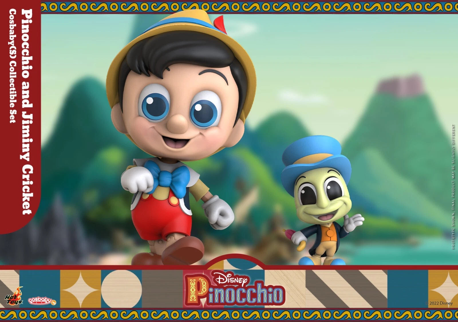 Disney x Hot Toys COSB894 COSB999 PINOCCHIO & JIMINY CRICKET Cosbaby Collectible Box Set