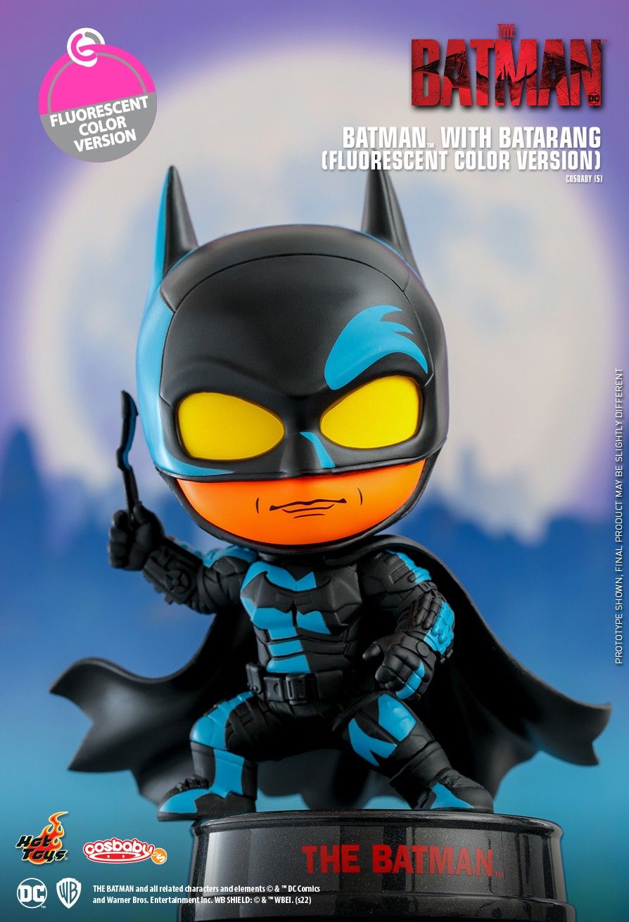 DC Comics x Hot Toys The Batman COSB976 Batman with Batarang (Fluorescent Col Ver.) Cosbaby