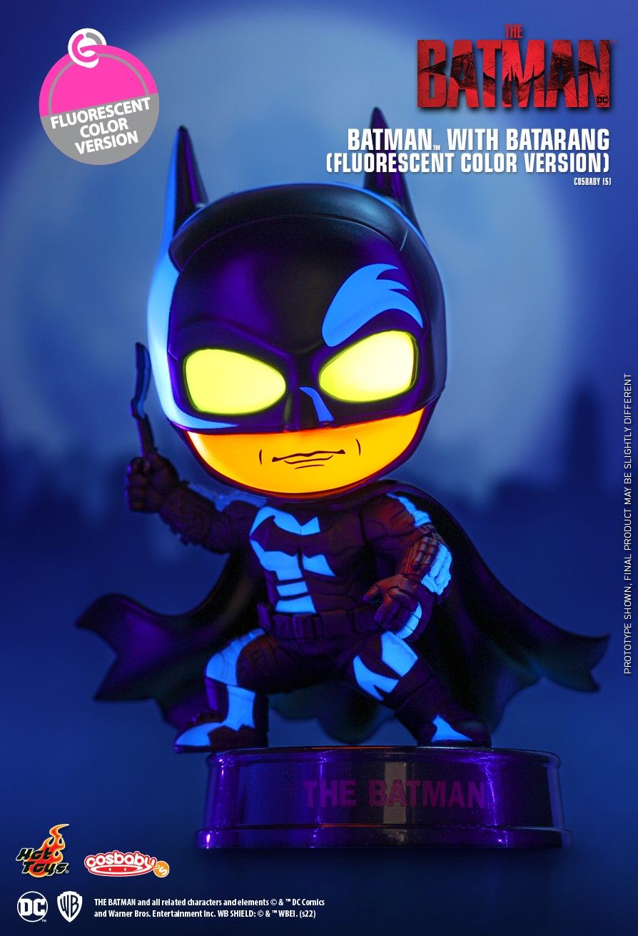 DC Comics x Hot Toys The Batman COSB976 Batman with Batarang (Fluorescent Col Ver.) Cosbaby