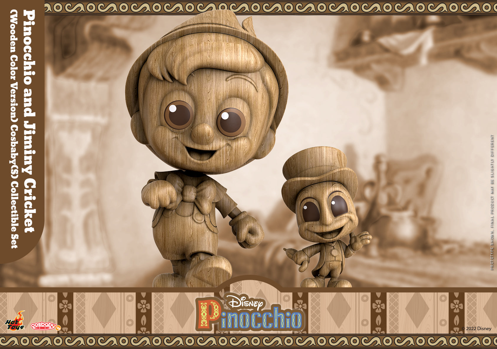 Disney x Hot Toys COSB894 COSB999 PINOCCHIO & JIMINY CRICKET Cosbaby Collectible Box Set