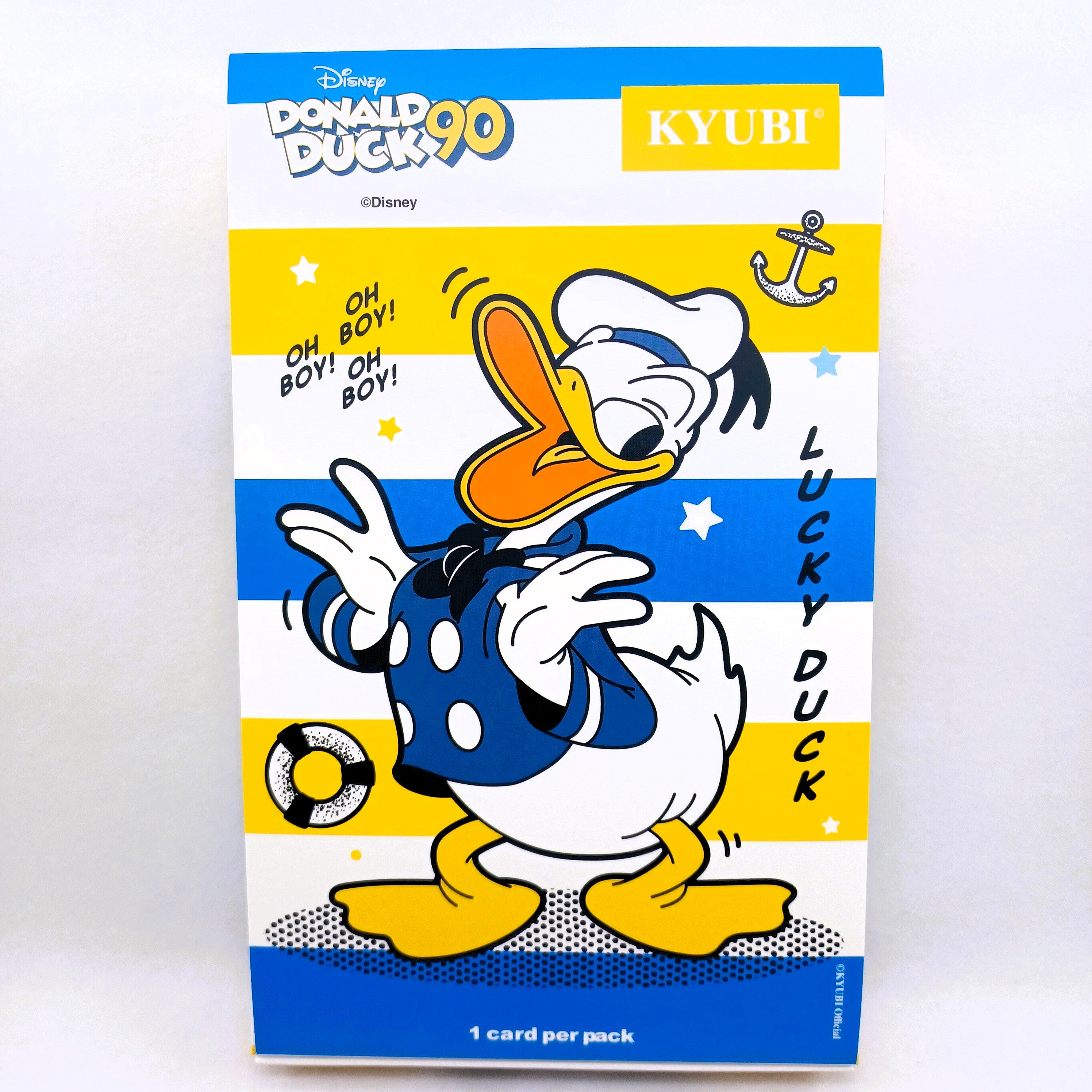 KYUBI Disney DONALD DUCK 90 Metal Card Charm Single Sealed Box ( 5 packs )