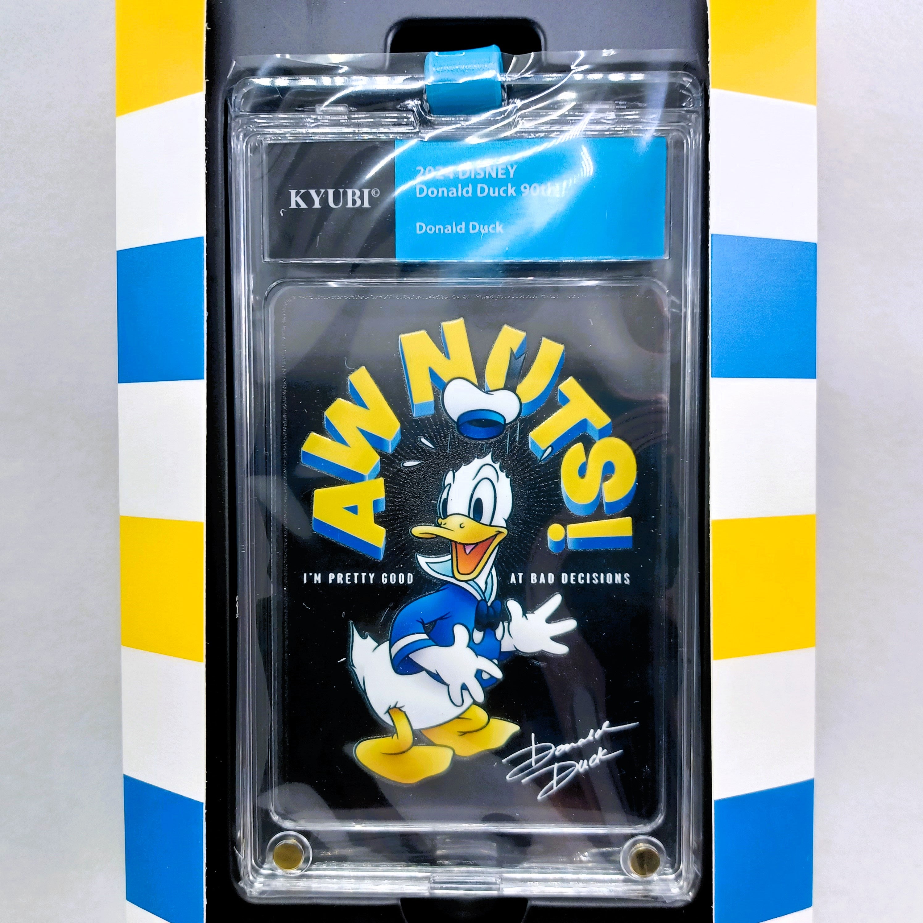 KYUBI Disney DONALD DUCK 90 Metal Card Charm Single Sealed Box ( 5 packs )