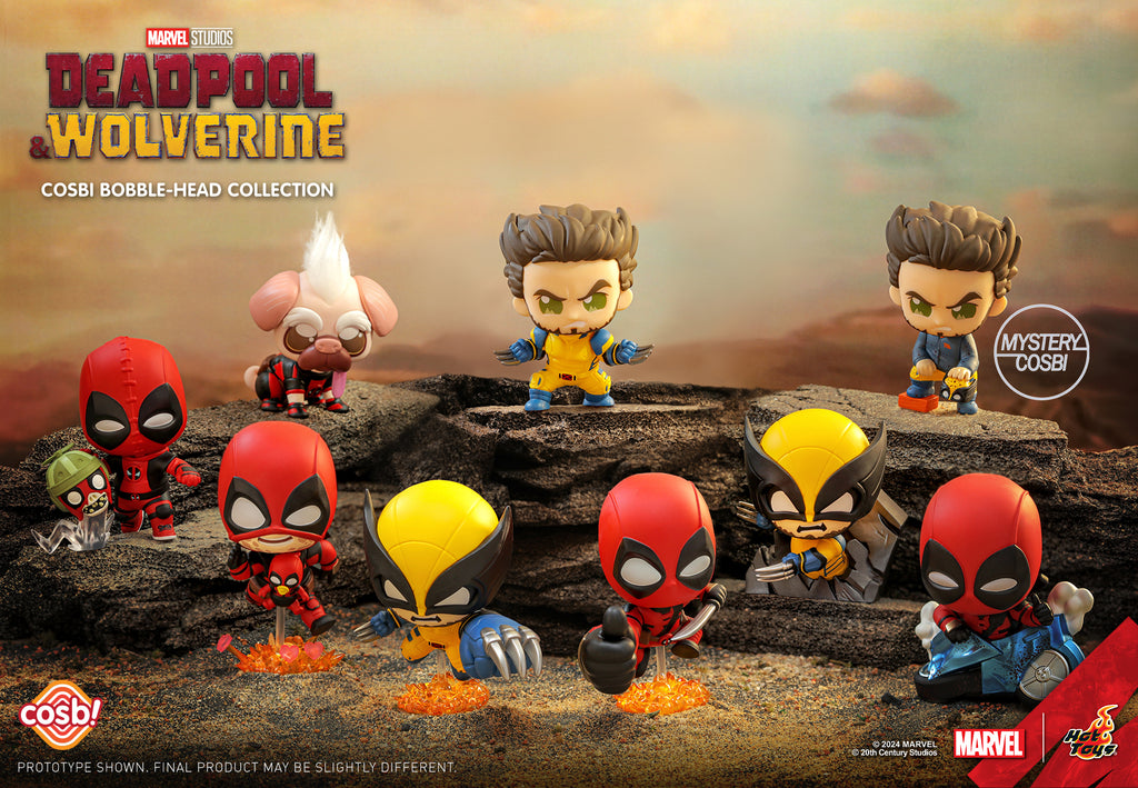 Marvel Hot Toys CBX183 Deadpool & Wolverine Cosbi Full Box ( Case of 8pcs. )