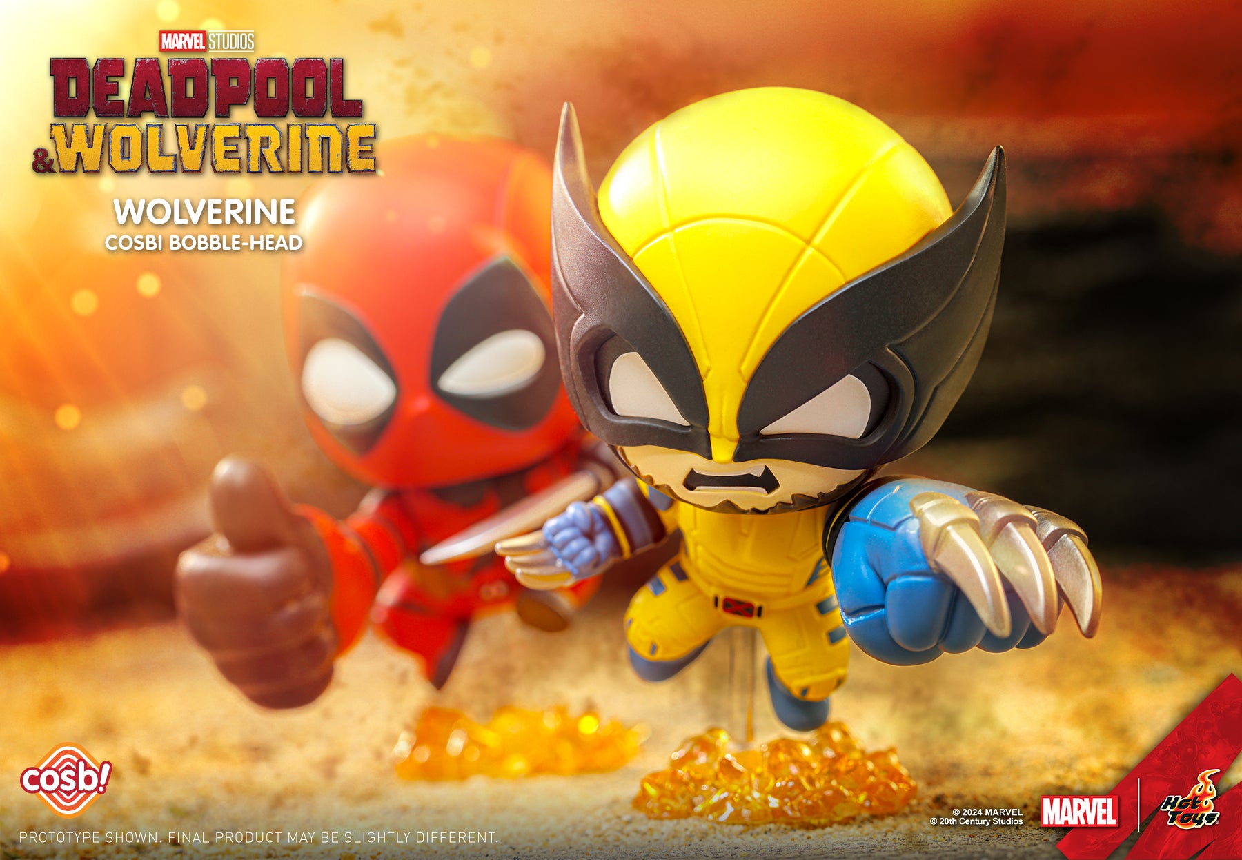 Marvel Hot Toys CBX183 Deadpool & Wolverine Cosbi Full Box ( Case of 8pcs. )