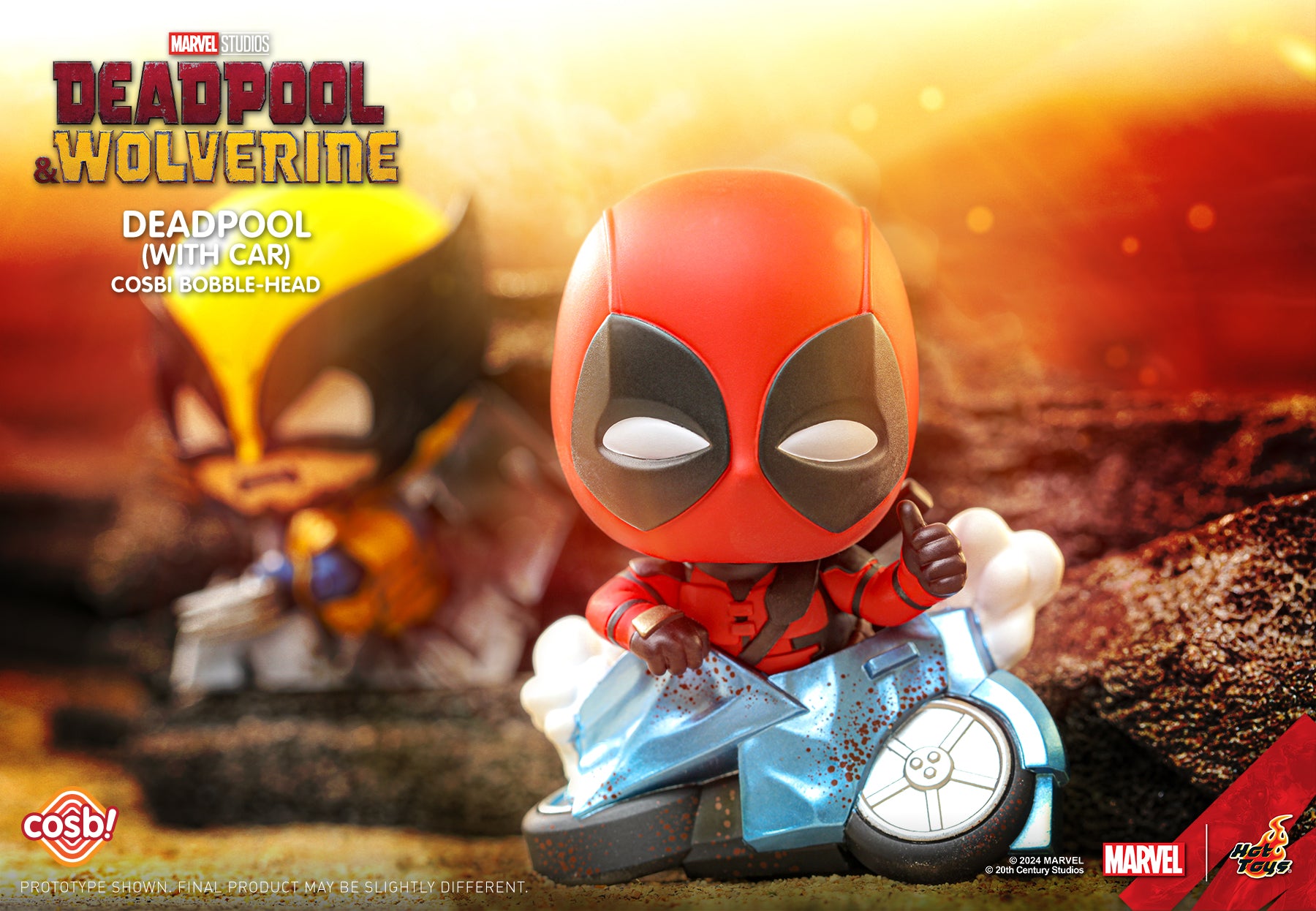 Marvel Hot Toys CBX183 Deadpool & Wolverine Cosbi Full Box ( Case of 8pcs. )